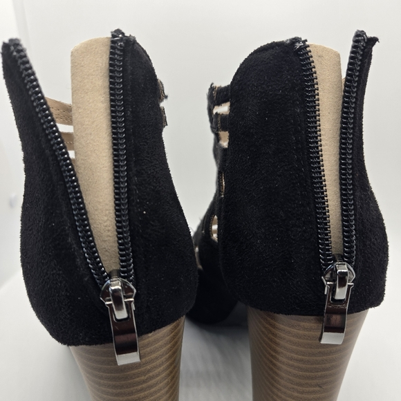 Hot Kiss Women's Black Casey Cutout Gladiator Heel Sandals Pumps 8 - Picture 6 of 10